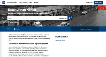 satakunnanmuseo.finna.fi/satakunnankansa screenshot